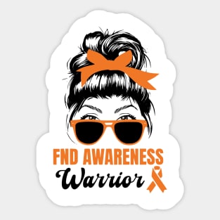 Functional Neurological Disorder Awareness Day Messy Bun Sticker